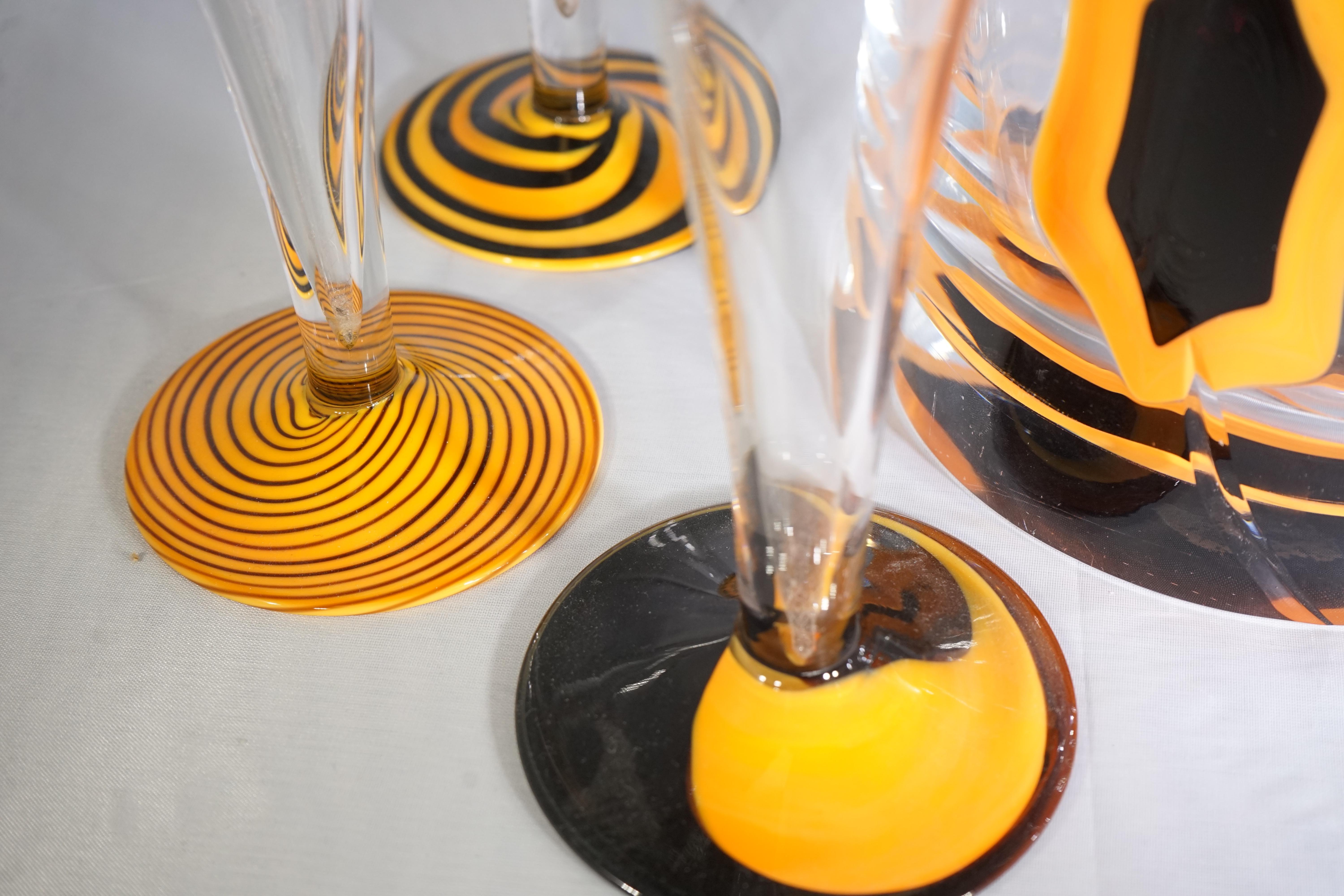 Glass Limited Edition Veuve Clicquot La Grande Dame Ice Bucket and 6 Champagne Flutes