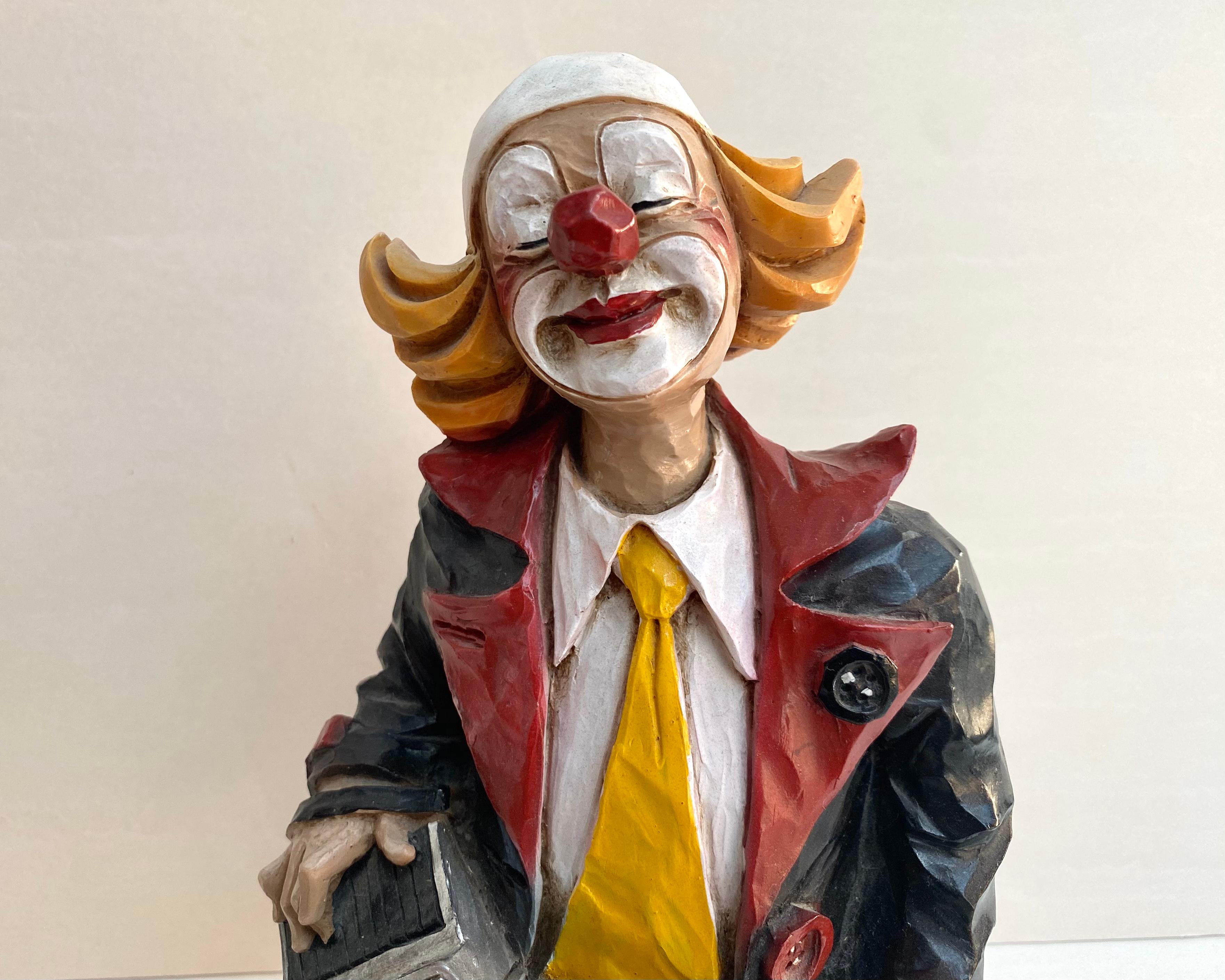 clown ceramic figurines