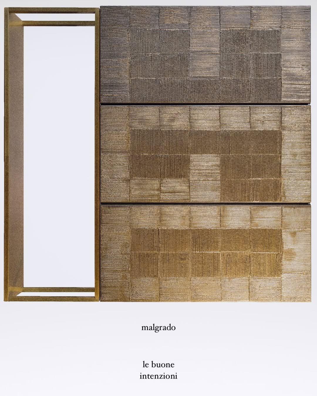 Armadio a tre ante in legno e metallo in edizione limitata di Bottega Nera Furniture In condizioni Nuovo in vendita a Geneve, CH