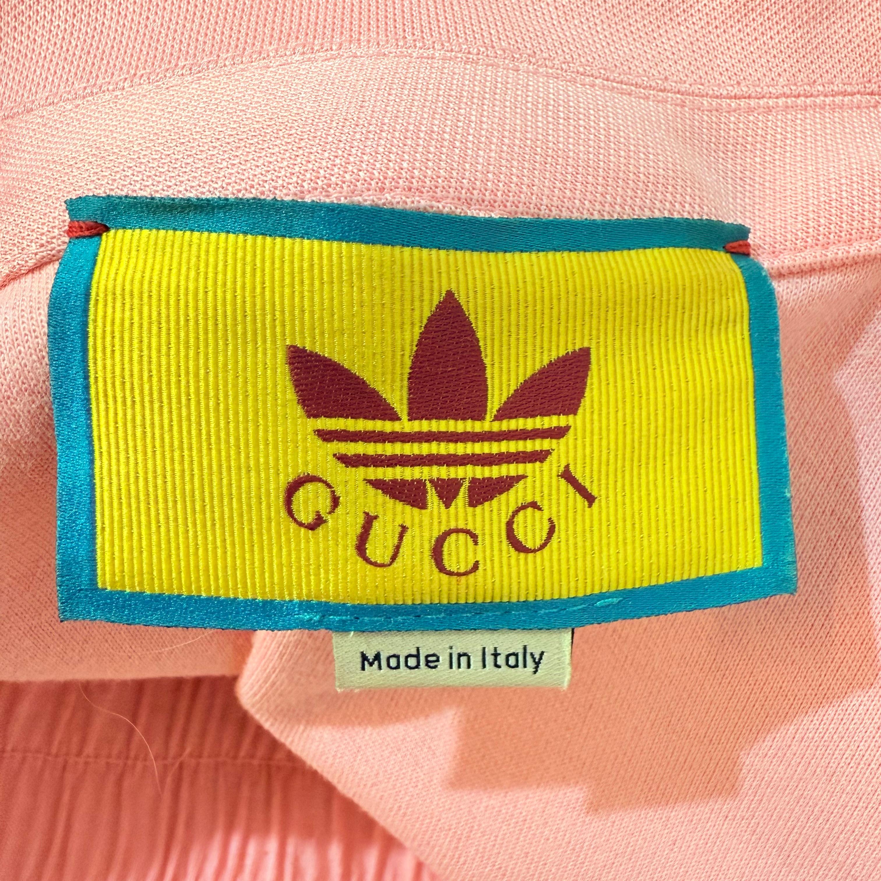 Limited Gucci x Adidas Pink Jumpsuit Size XXS en vente 6