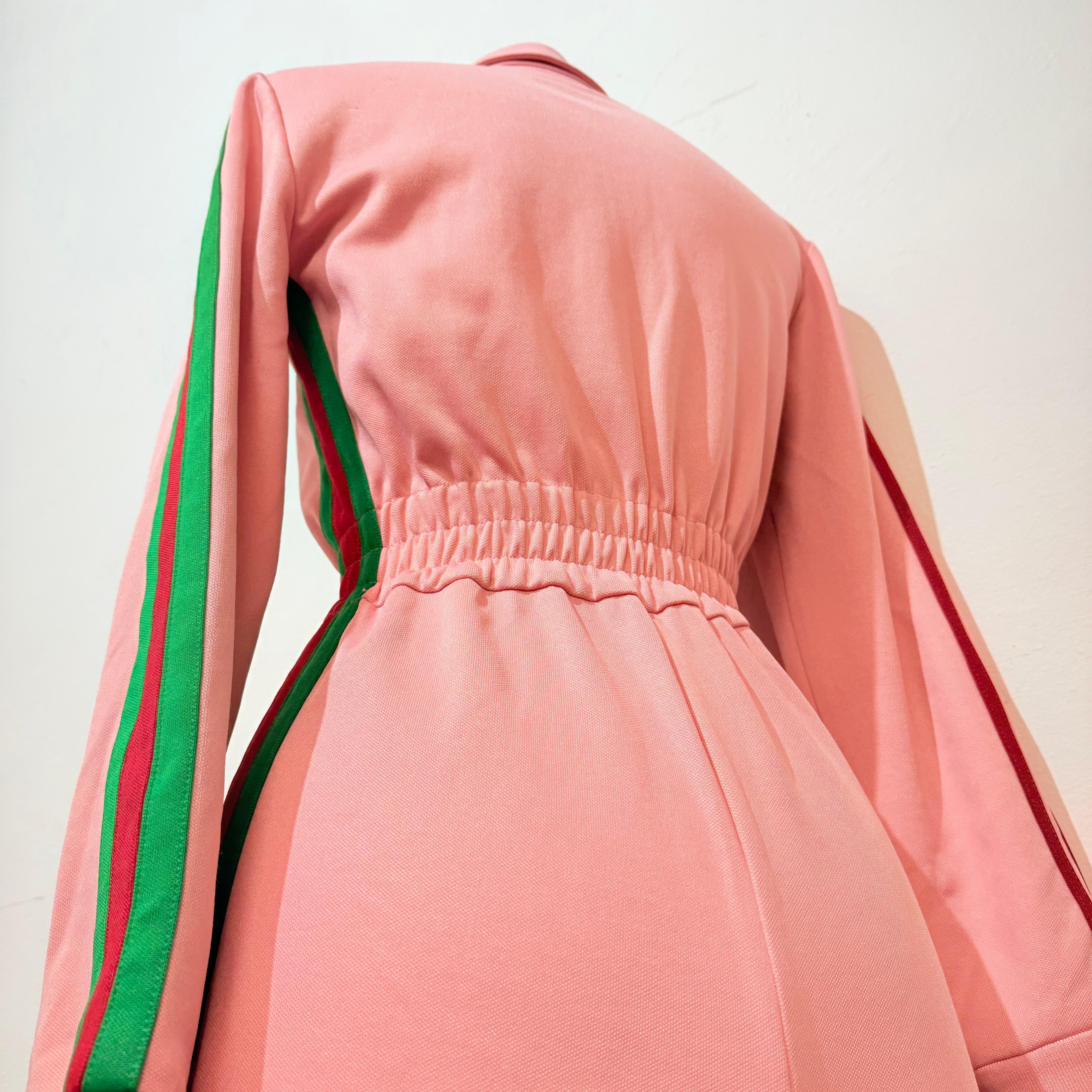 Limited Gucci x Adidas Pink Jumpsuit Size XXS Bon état - En vente à Gazzaniga (BG), IT