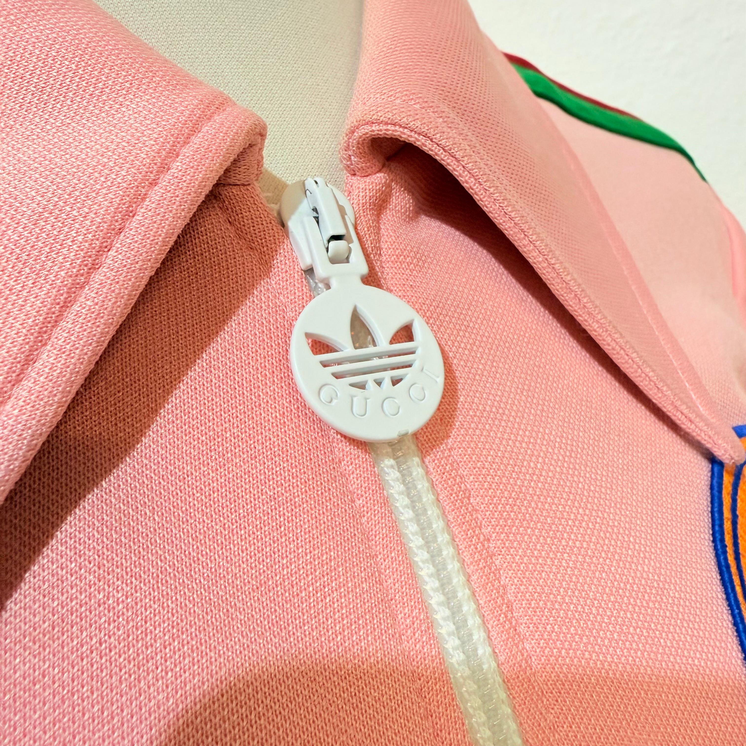Limited Gucci x Adidas Pink Jumpsuit Size XXS en vente 3