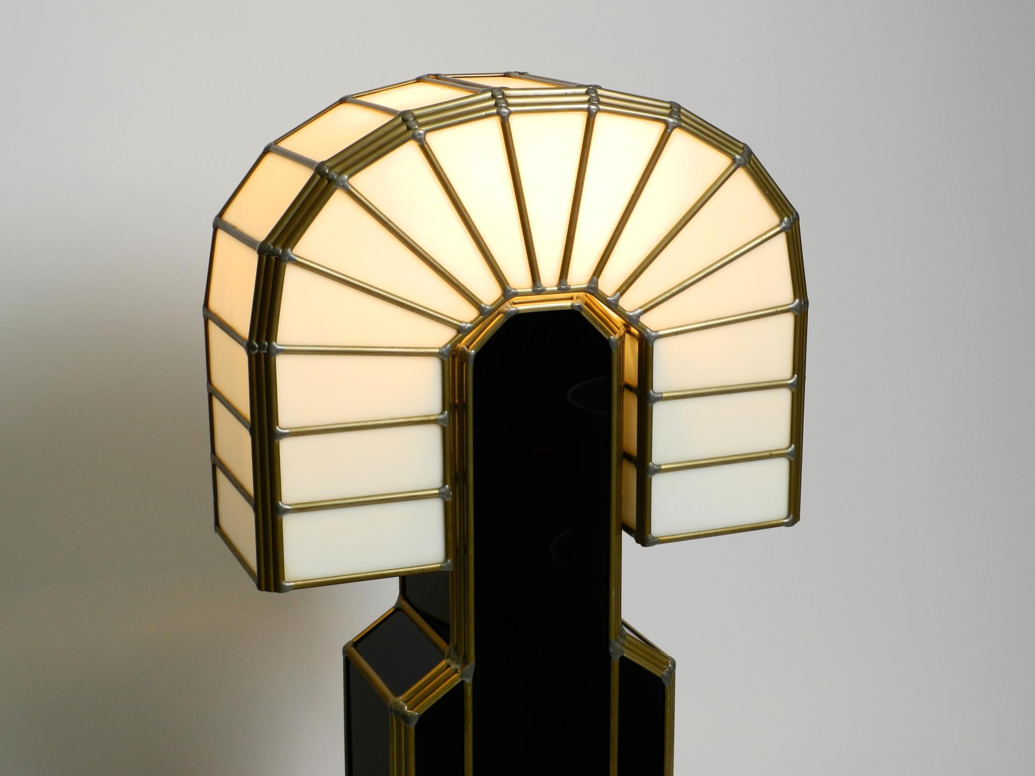 Late 20th Century Limited Huge Postmodern Art Deco Tiffany Design Table or Floor Lamp from 1980