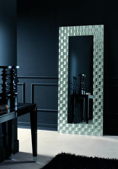 Limited, Orsi, Ava Miroir en bois, Silver Foil