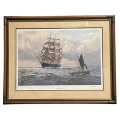 Antique Limited Print 467/600 by J. Steven Dews the Tweed in the Channel Campaign, 1875