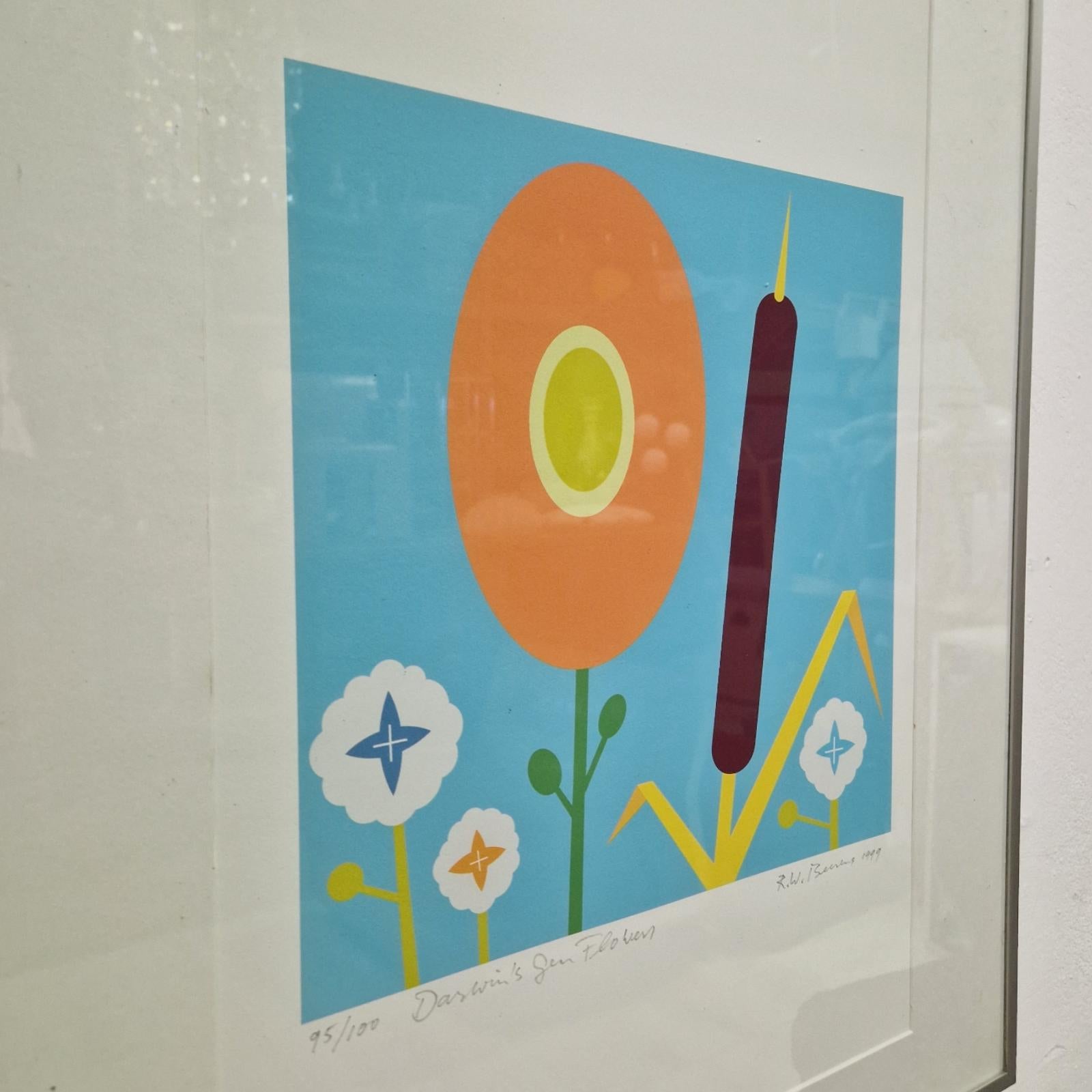 Limited screen print by R.W. Beerens, Netherlands 1990s In Good Condition For Sale In ECHT, NL