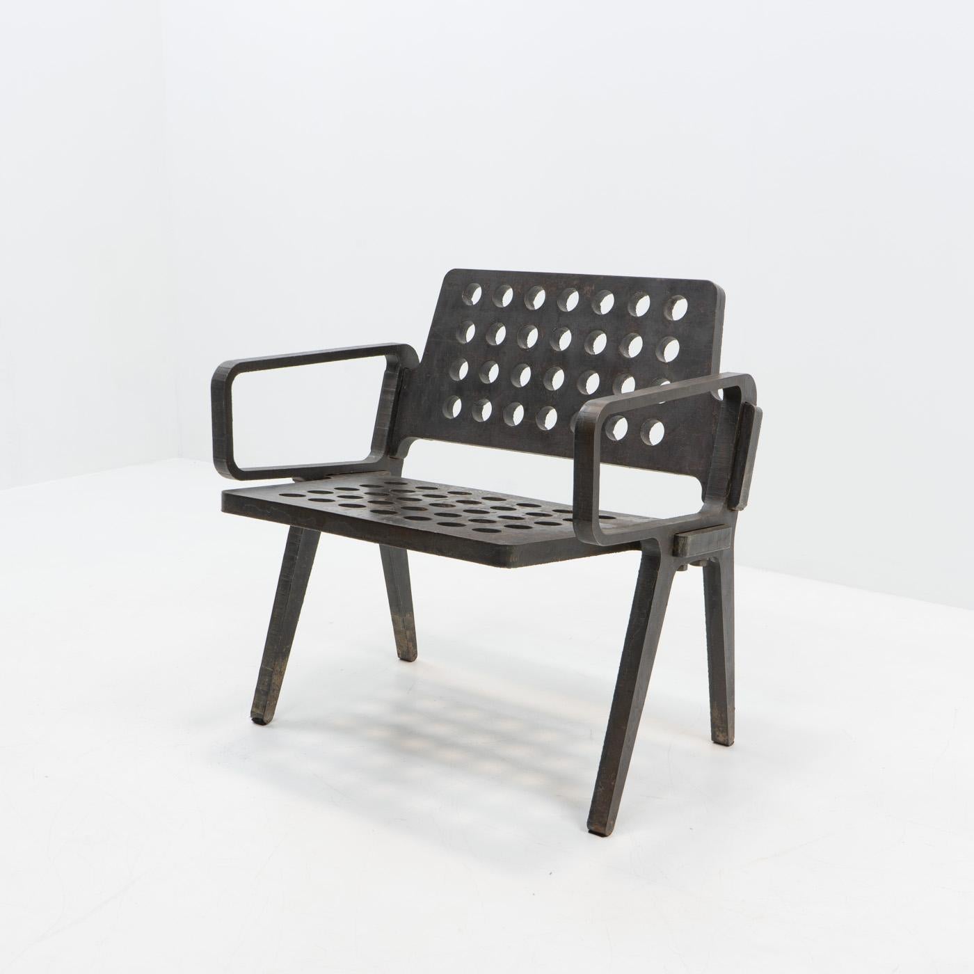 Originaler Tom Dixon-Stuhl mit Flammenschliff aus der limitierten Serie - 2000er Jahre (Moderne der Mitte des Jahrhunderts) im Angebot