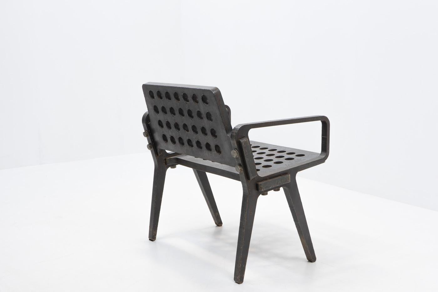 Originaler Tom Dixon-Stuhl mit Flammenschliff aus der limitierten Serie - 2000er Jahre (21. Jahrhundert und zeitgenössisch) im Angebot