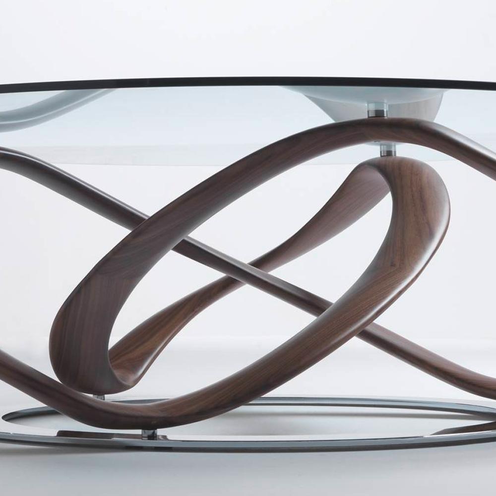 Limitless Coffee Table in Solid Walnut In New Condition For Sale In Paris, FR