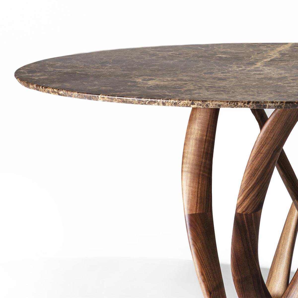 Mesa de comedor de mármol Limitless Tallado en venta