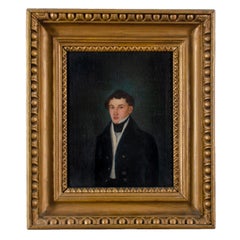 Limner Portrait of Young Gentleman, 19th Century