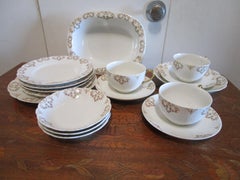 Limoges Antique Tressamane and Voght Bowls, Cups, Saucers, Salad Plates