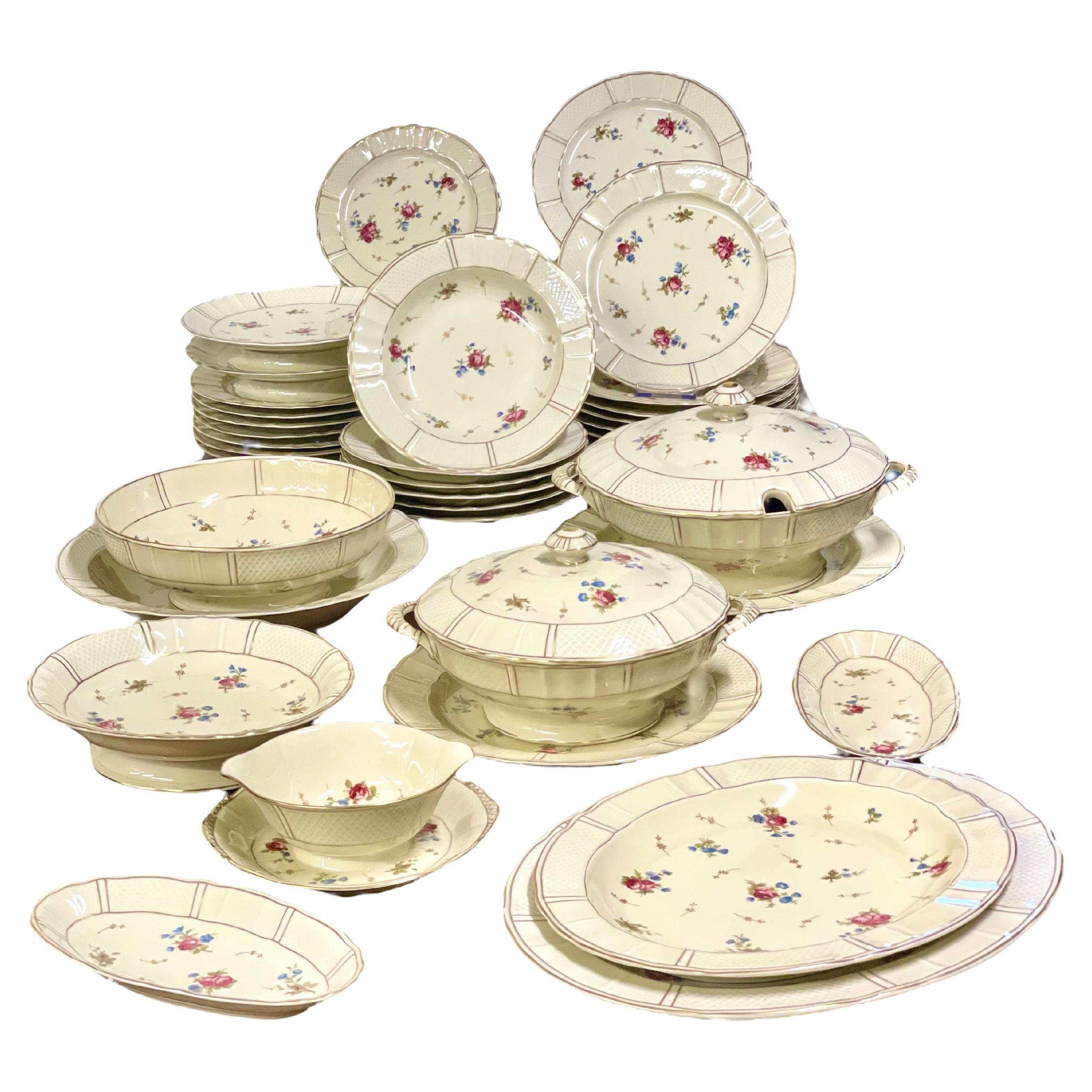 Limoges Bernardaud 62 Pieces Fine Faience Dinner Service