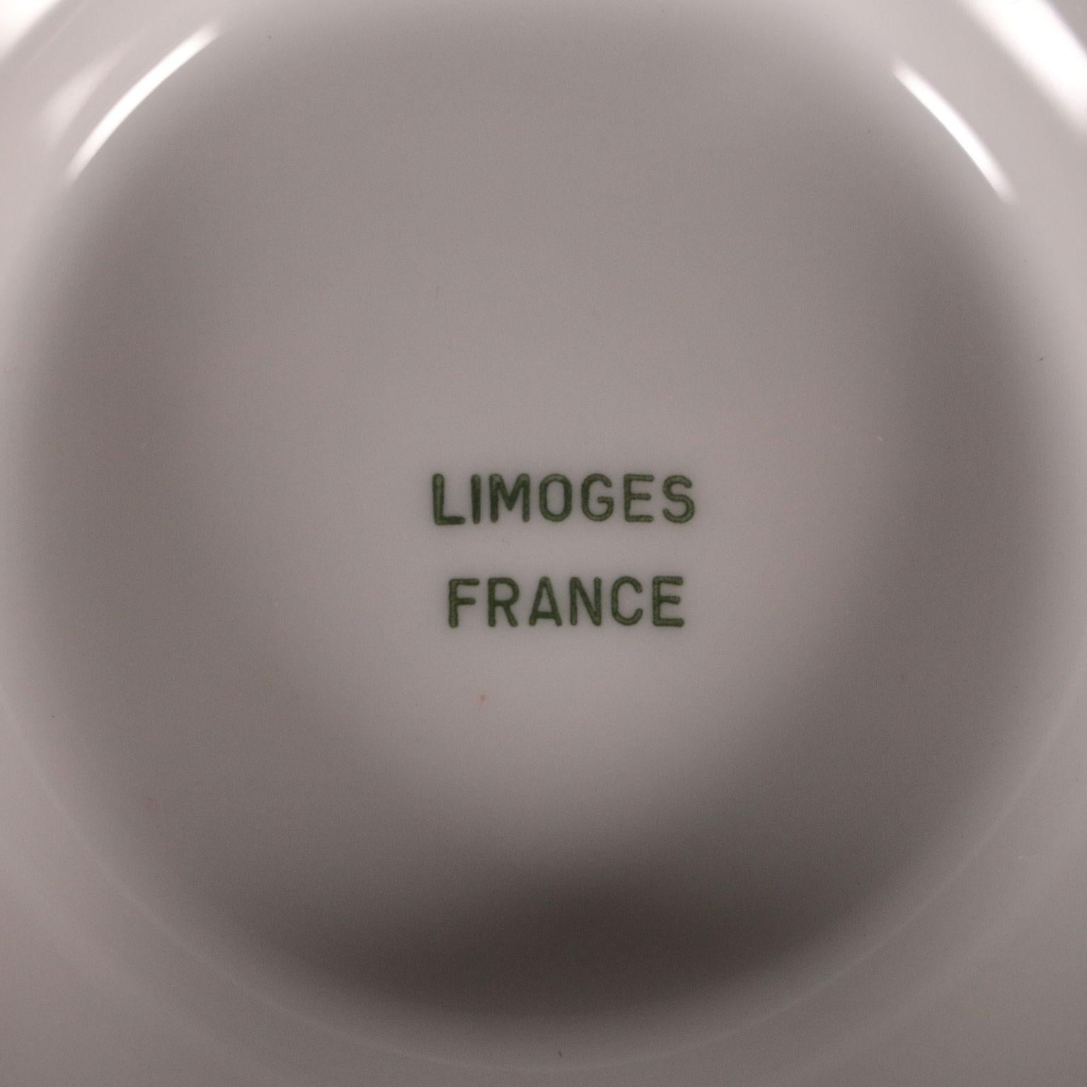 Limoges Dishes, Tea, Coffee Service, Porcelain, France, 20th Century 6