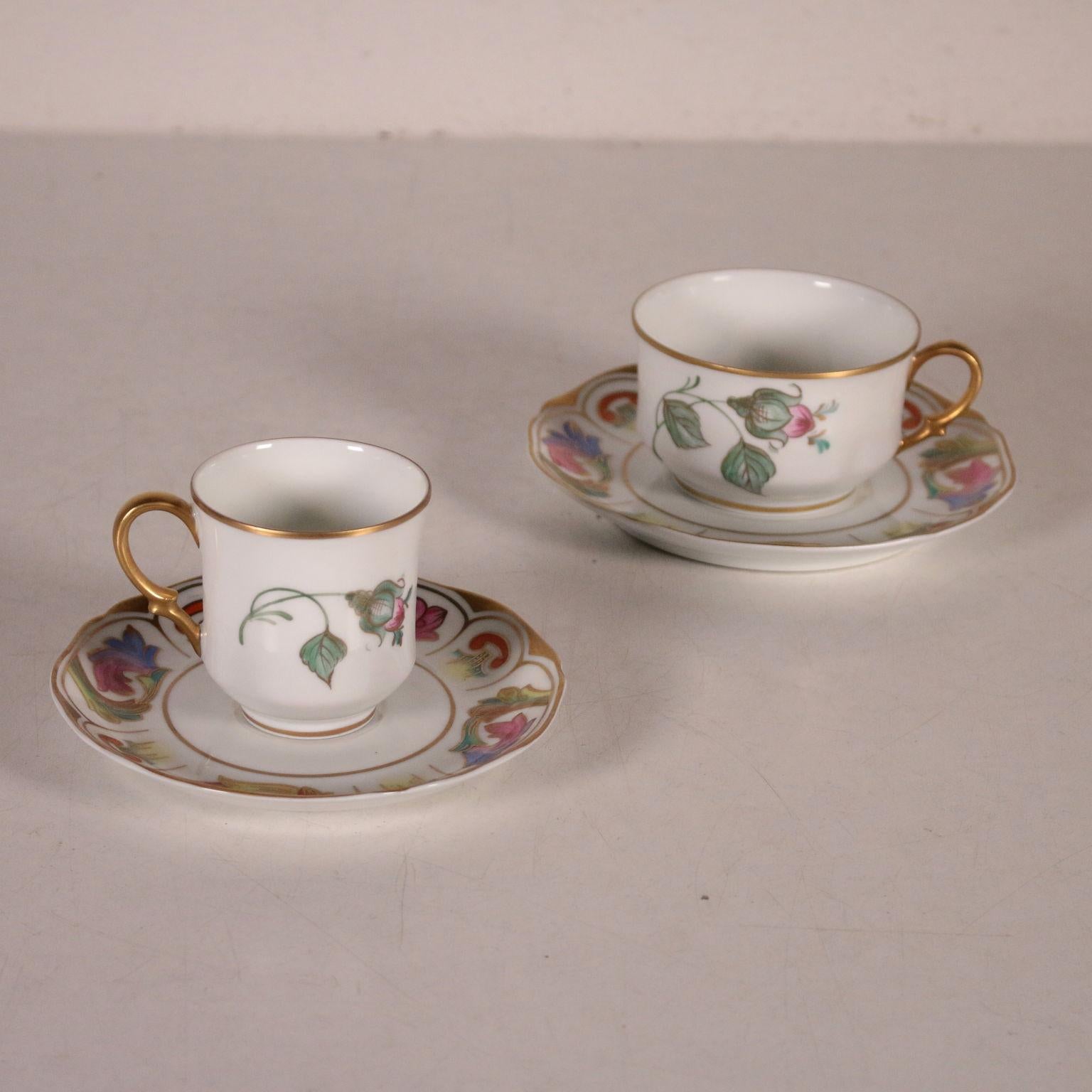 Other Limoges Dishes, Tea, Coffee Service, Porcelain, France, 20th Century