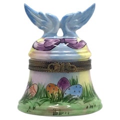 Vintage Limoges Easter Egg Hunt Trinket Box