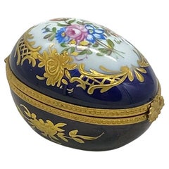 Limoges Ei geformt Trinket Box