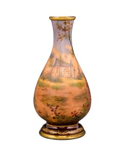 Limoges Enamel Vase