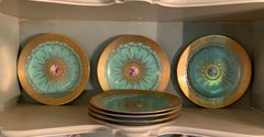 Limoges Fine Porcelain China Dinnerware Rare Set of Seven Dinner Plates