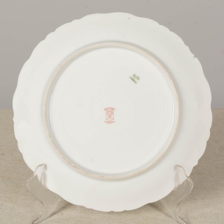 Service 12 assiettes à poisson Limoges Bernardaud décor