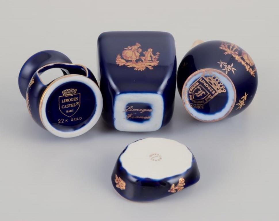 Limoges, Francia. Cuatro piezas de miniaturas de porcelana, aprox. 1970 en venta 2