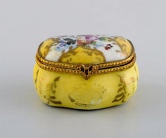 Limoges, France, Four Small Porcelain Lidded Chests, Early 20th C