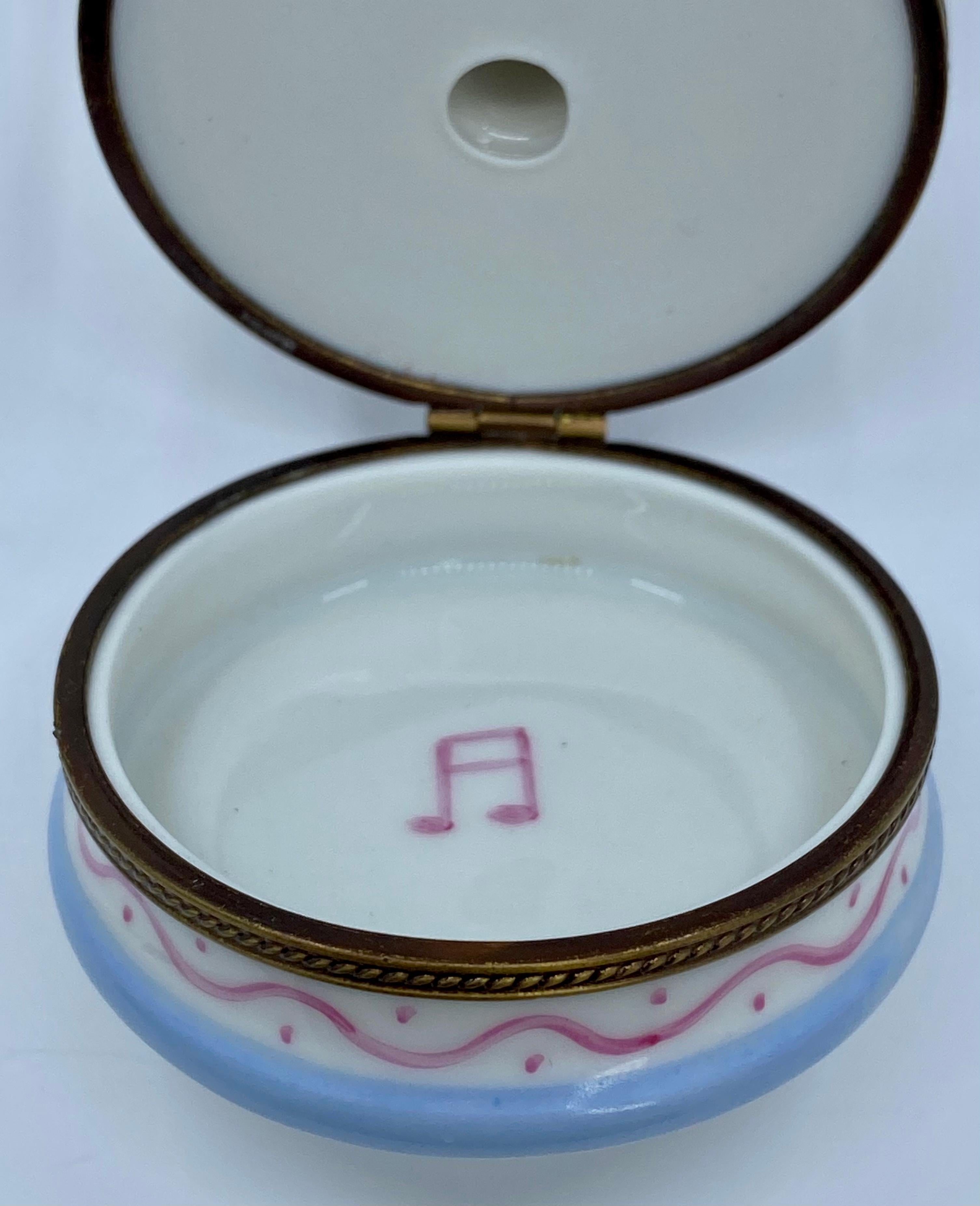 Limoges France Hand Painted Porcelain Manege Merry Go Round Carousel Trinket Box 1