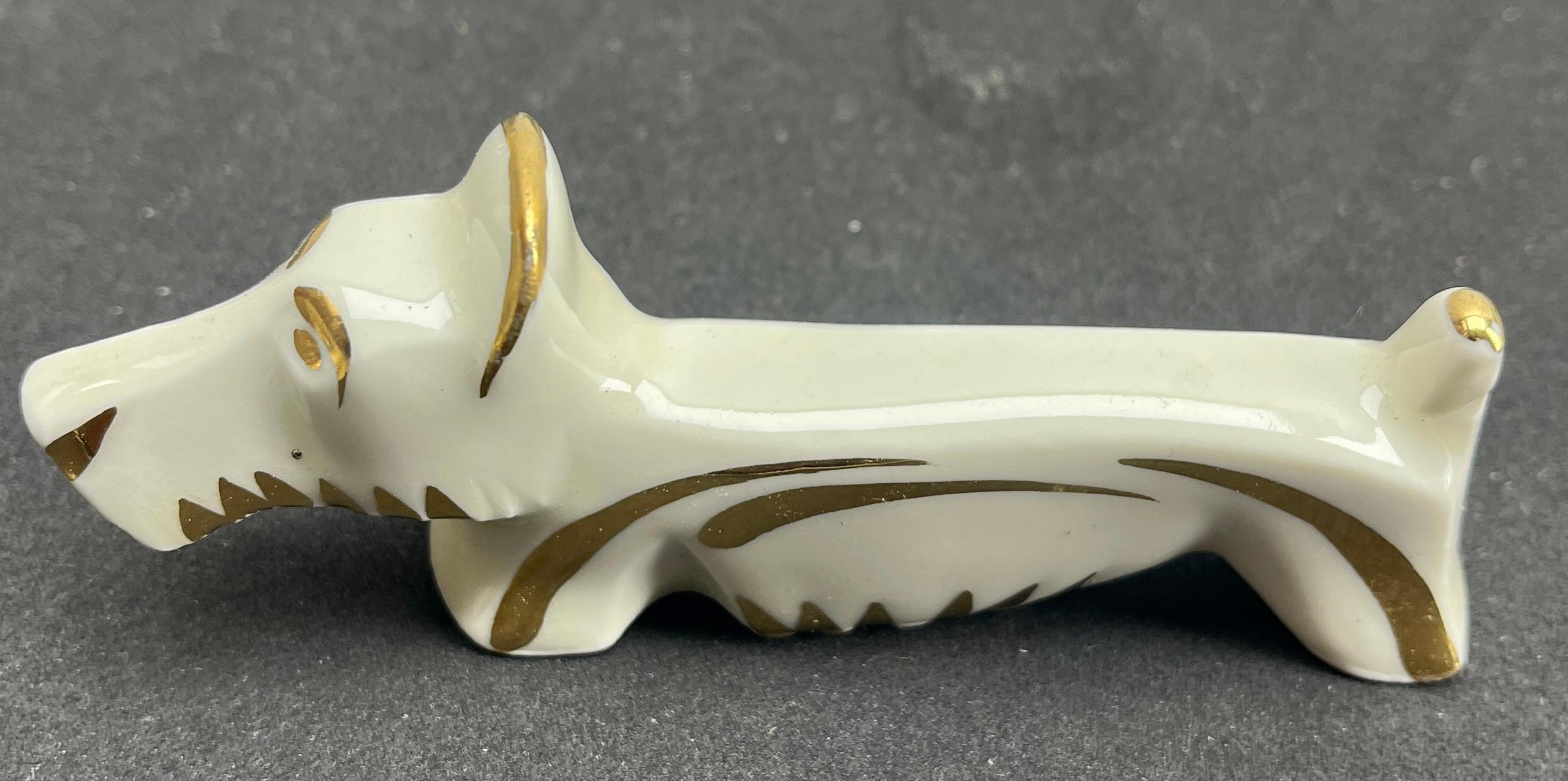 French Limoges France Knife Rests, Set of 10 Animal Pieces
