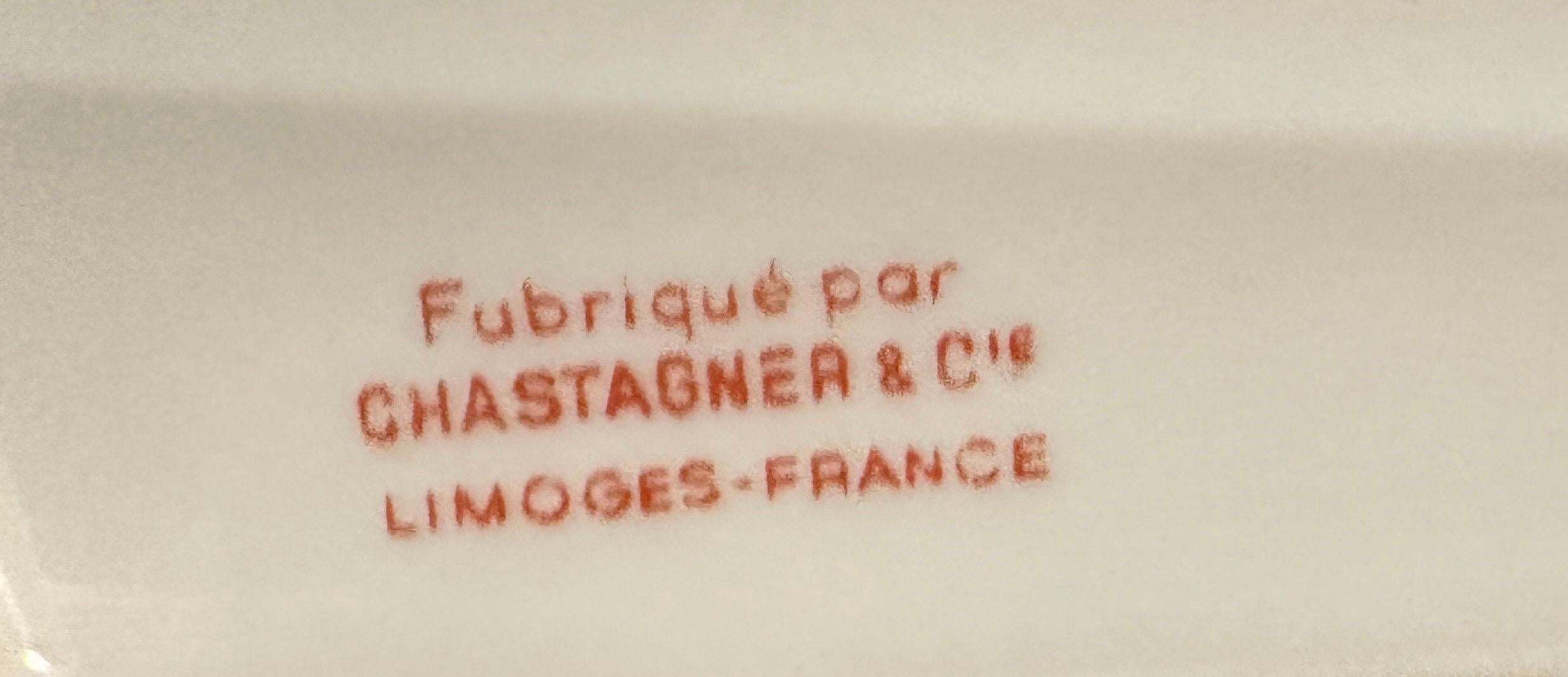 Fin du 20e siècle Vide-Poche/bol « Maxim's des Mers » de Limoges France pour Pierre Cardin en vente