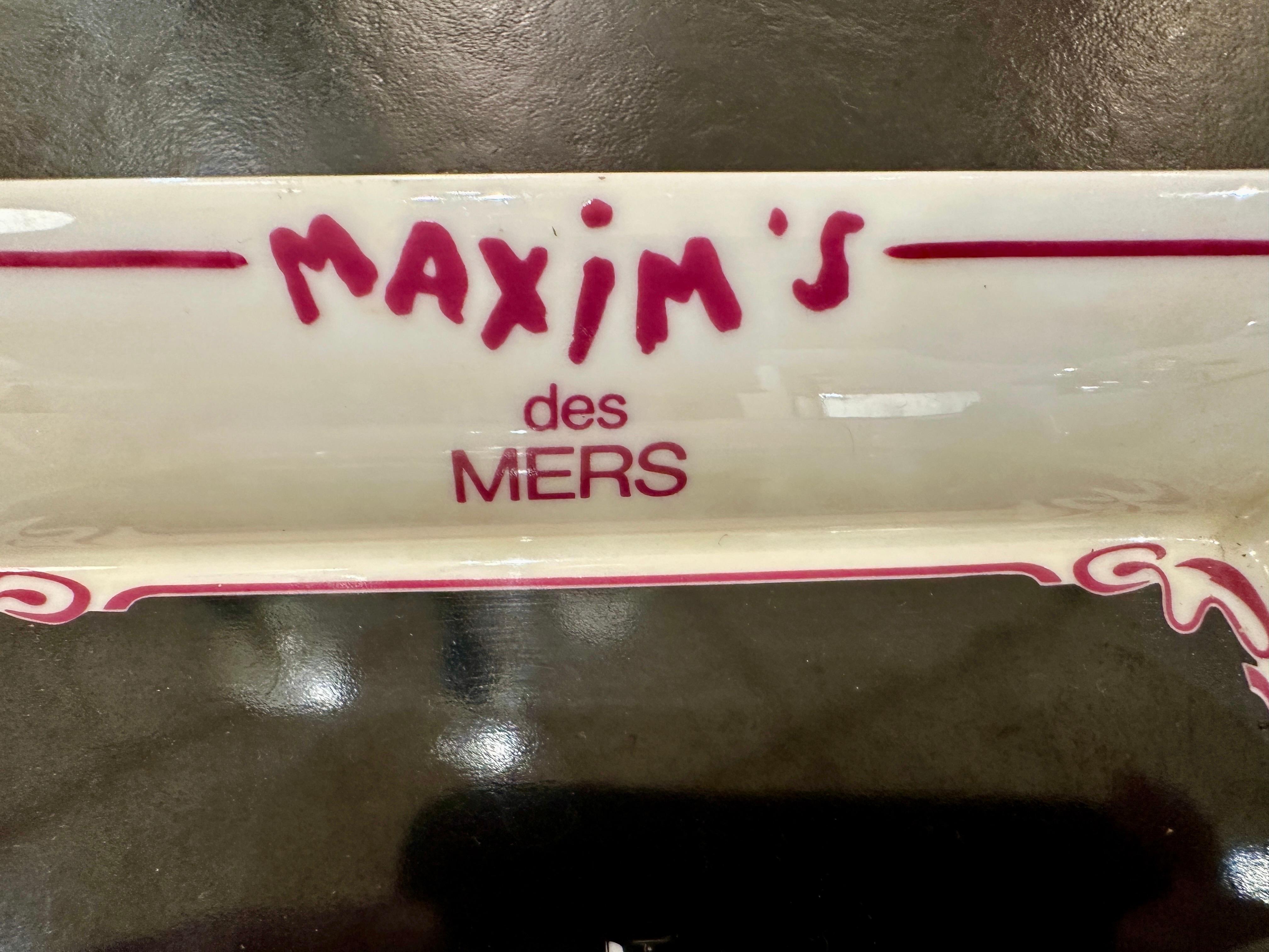 Porcelaine Vide-Poche/bol « Maxim's des Mers » de Limoges France pour Pierre Cardin en vente