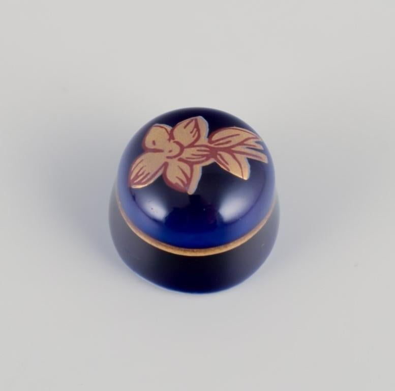Limoges, France. Porcelain perfume atomizer and makeup mirror. 3