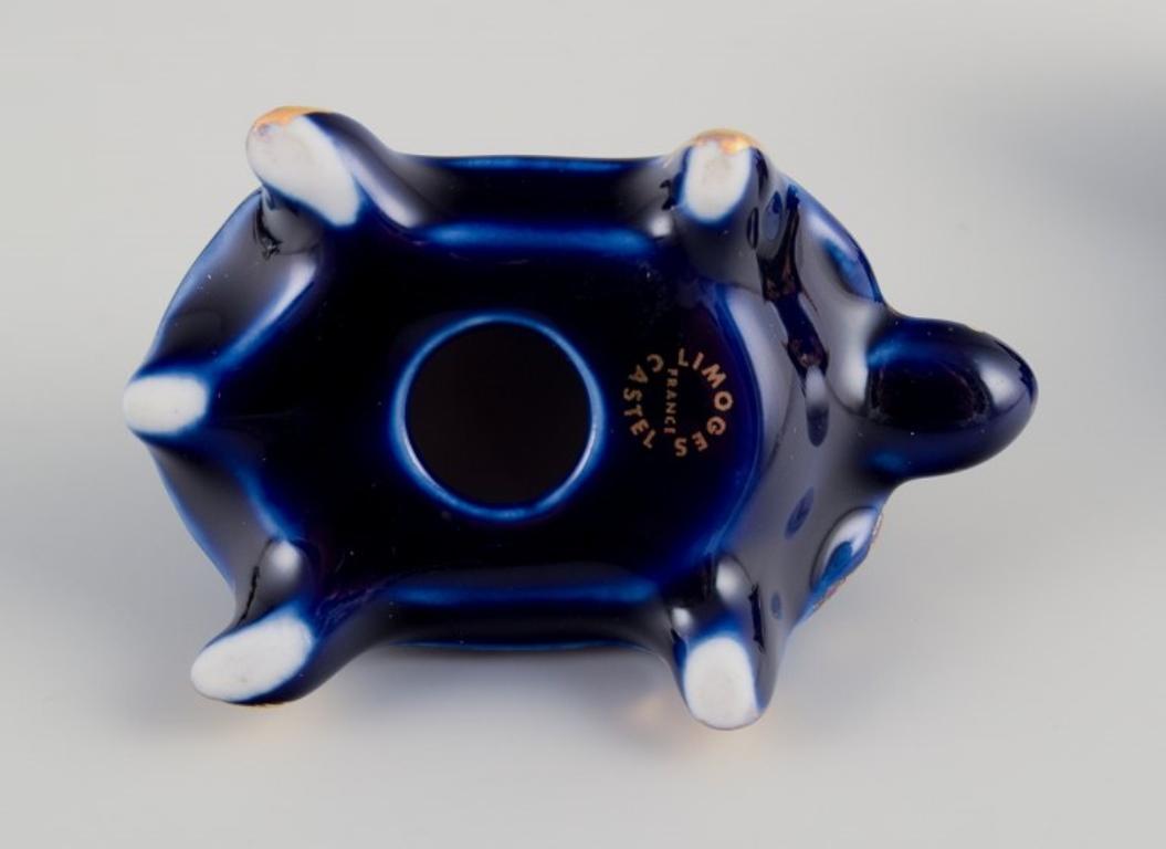 Limoges, Frankreich. Sieben Miniatur-Tiere aus Porzellan. Ca. 1970 im Angebot 3
