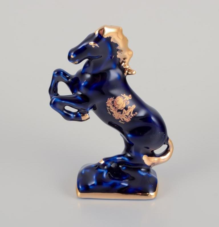 French Limoges, France. Six porcelain miniature animals. Approx. 1970