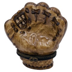 Limoges France Trinket Box Baseball Glove