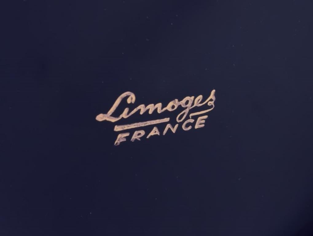 Limoges, Francia. Dos tarros/cajas redondos con tapa de porcelana. finales del siglo XX en venta