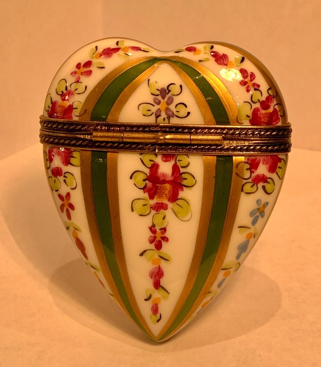 limoges heart shaped box