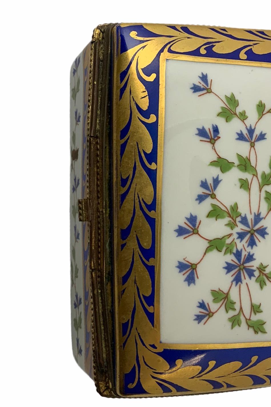 Limoges Gilt Porcelain Rectangular Box 5