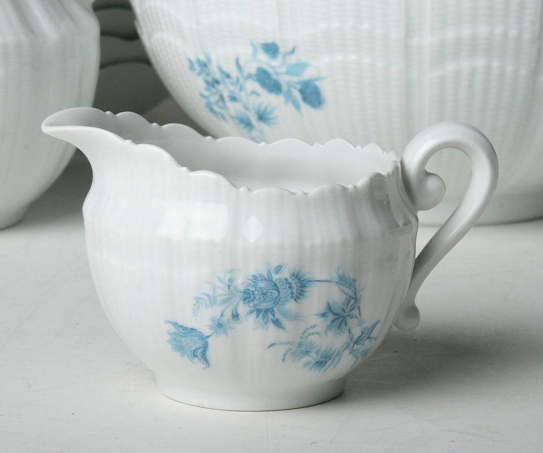 French Limoges Giraud Service, Porcelain from France, Mid-20th Century
