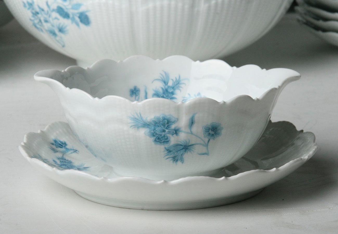 Glazed Limoges Giraud Service, Porcelain from France, Mid-20th Century