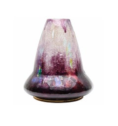 Limoges Glass Vase by Alexandre Marty: A Timeless Art Deco Masterpiece