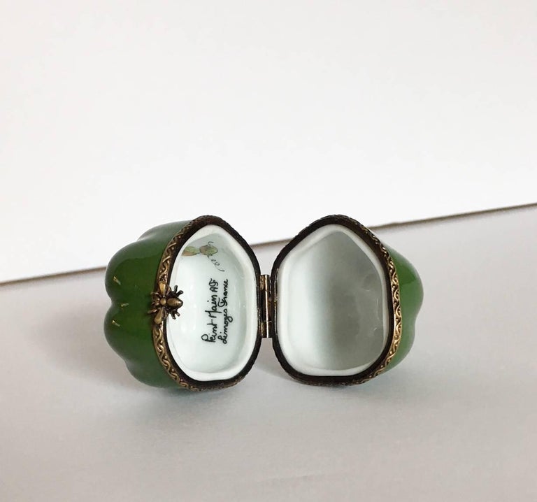 Limoges Green Bell Pepper Box at 1stDibs