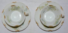 Limoges Haviland H & C Van Heusen Charles Co. New York Pair of Cup and Saucers