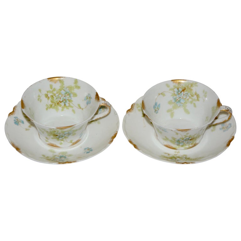 Limoges Haviland H and C Van Heusen Charles Co. New York Pair of Cup
