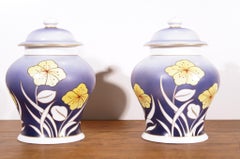 Limoges, Large Porcelain Baluster, Set of 2