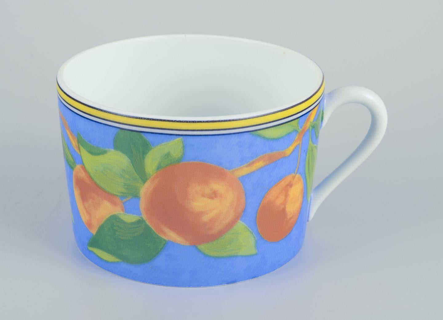 Late 20th Century Limoges / Laure Japy, Paris. Six coffee cups and a sugar bowl in porcelain. For Sale