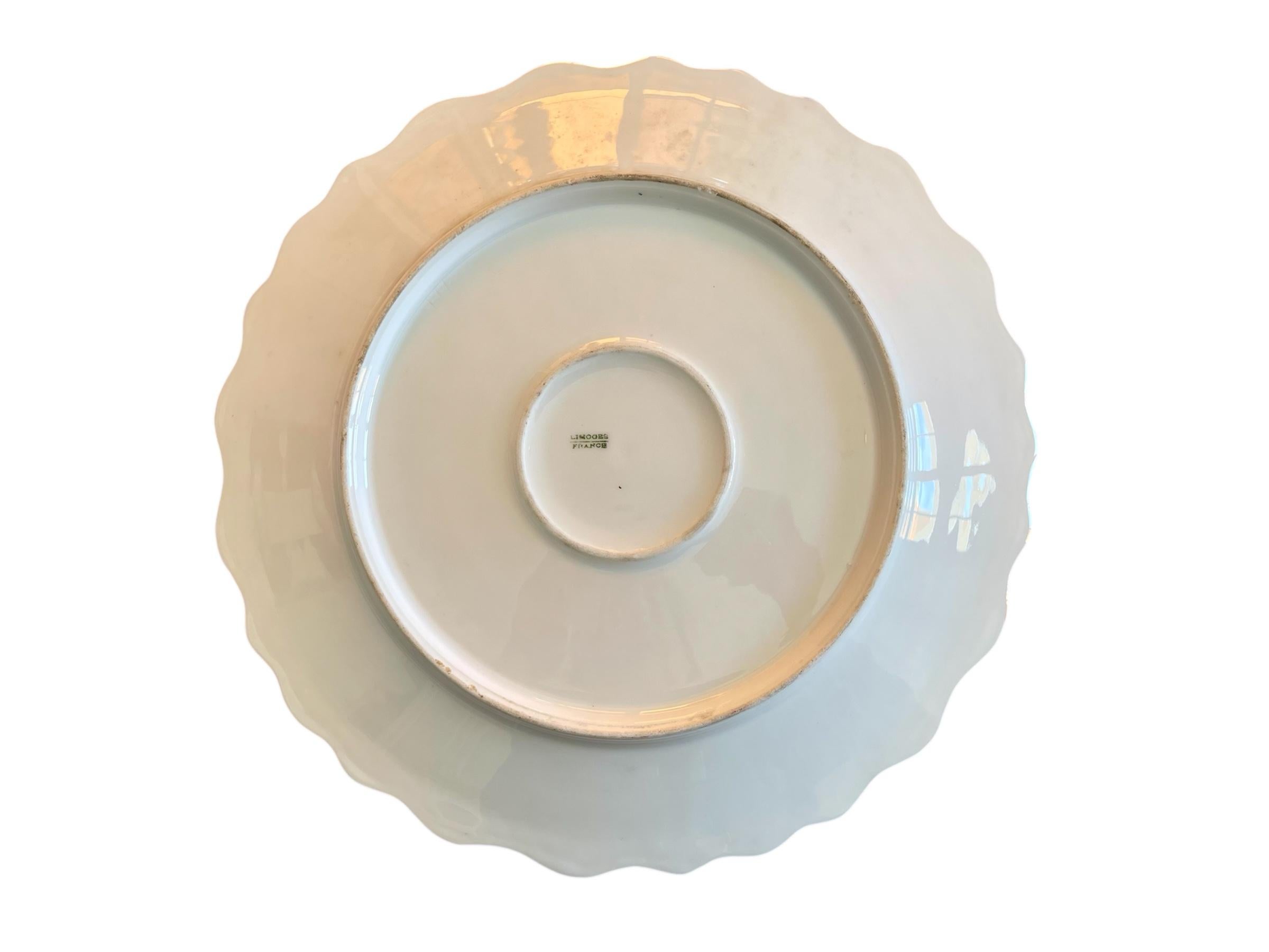 Limoges - Paar Porzellanteller im Angebot 7