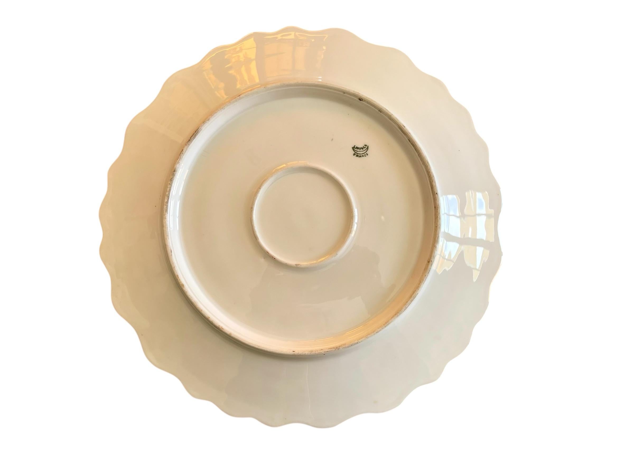 Limoges - Paar Porzellanteller im Angebot 8