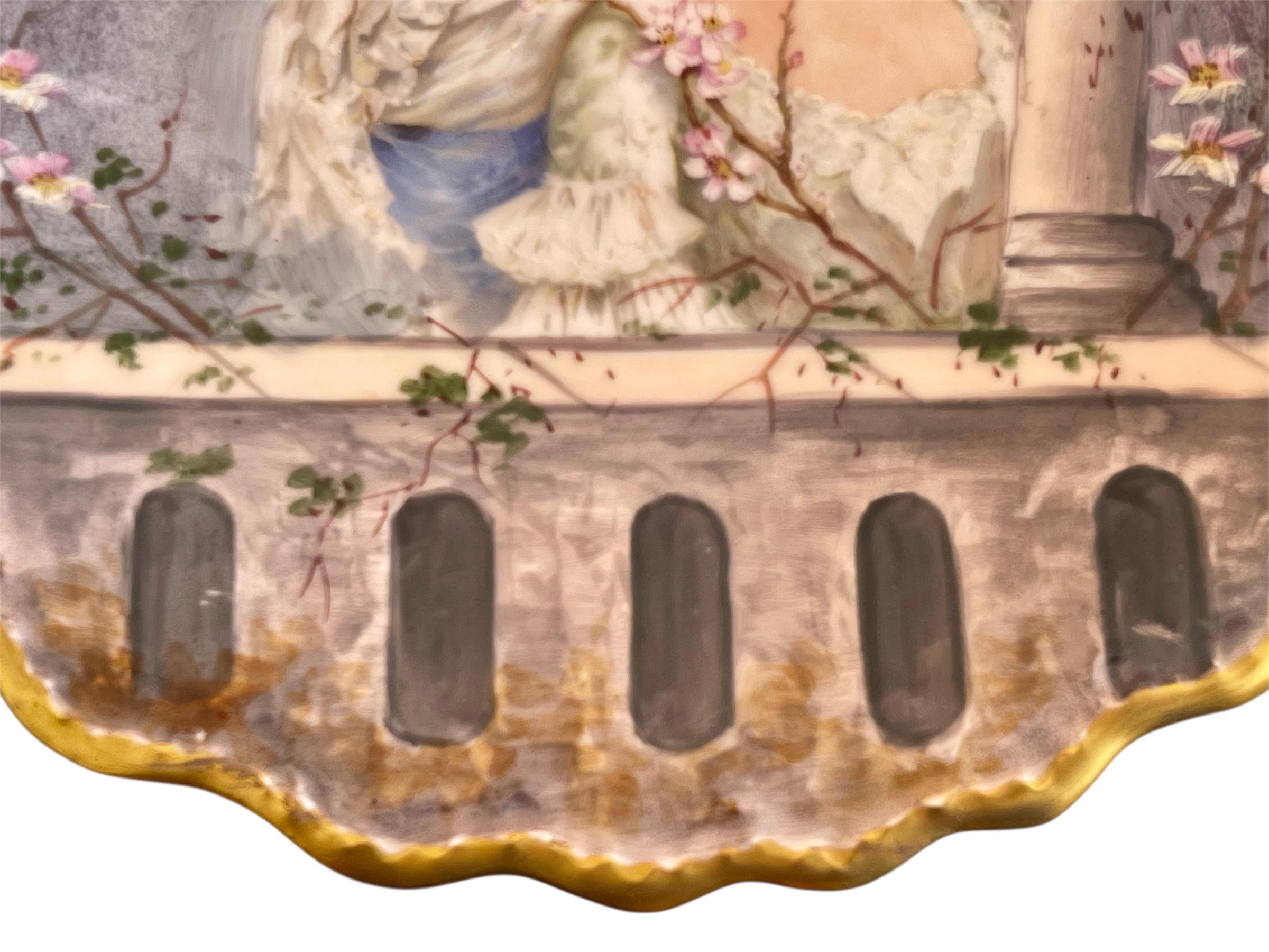 Limoges - Paar Porzellanteller im Angebot 3