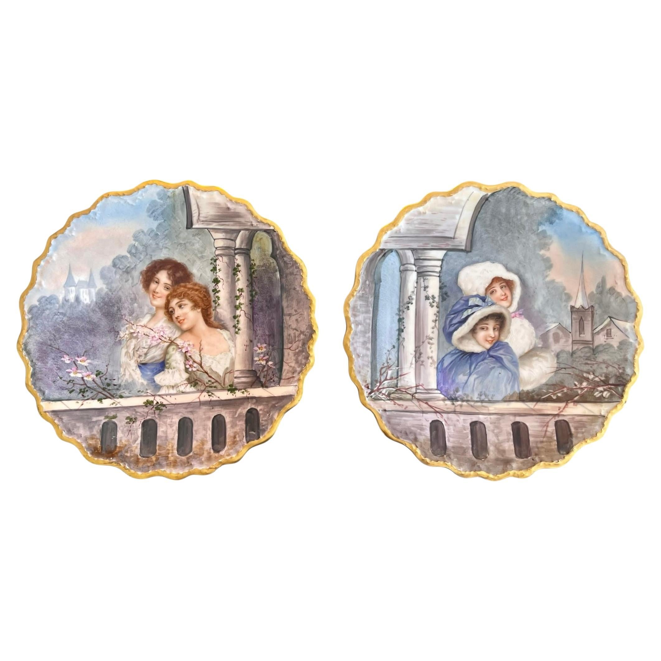 Limoges - Paar Porzellanteller