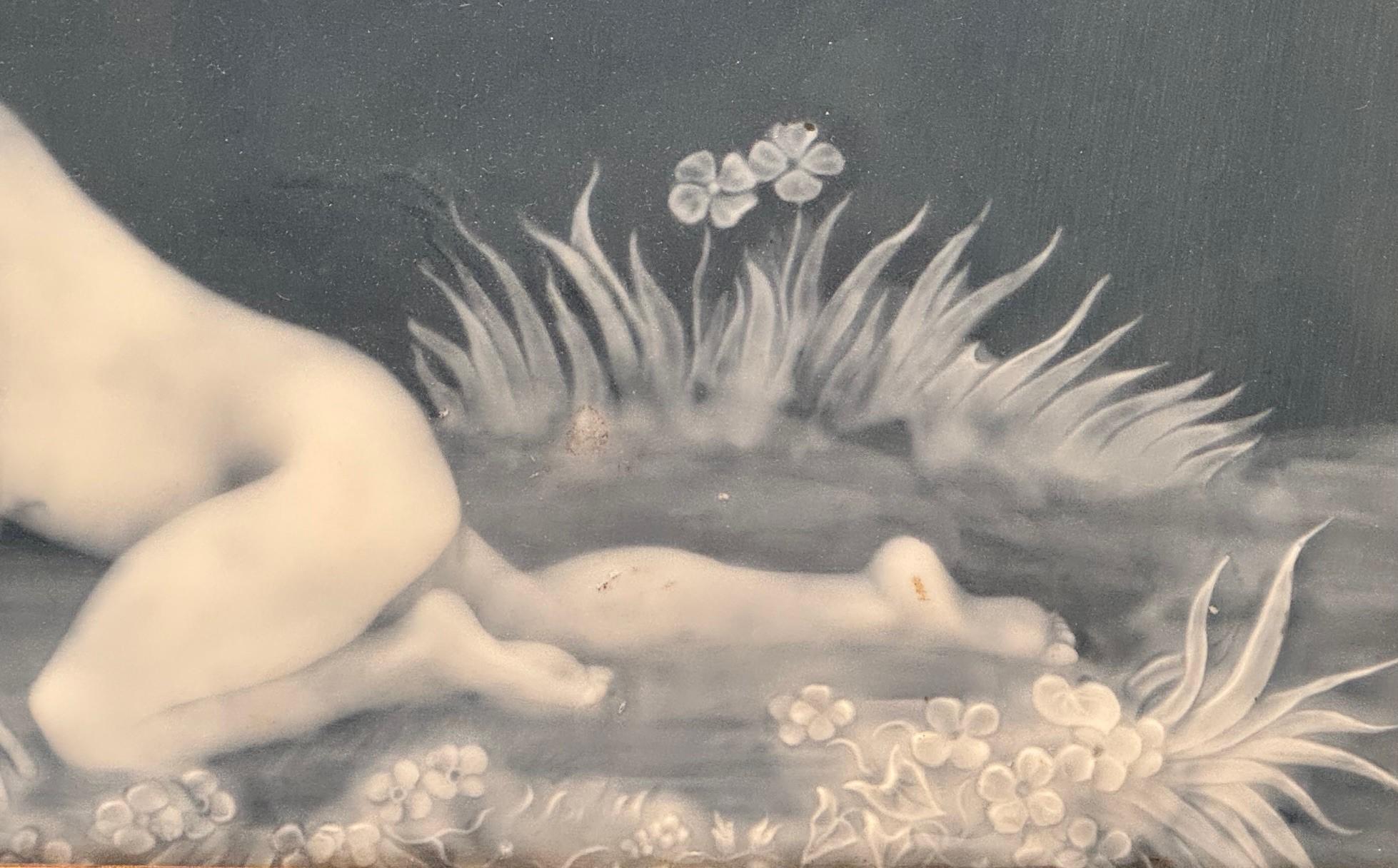 19th Century Limoges Pate sur Pate Porcelain Plaque For Sale
